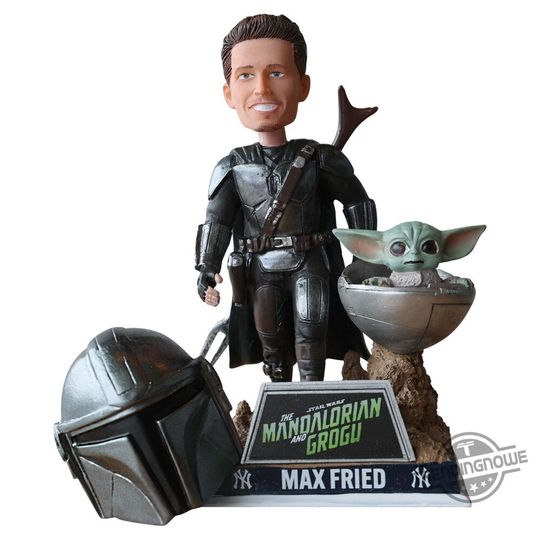 New York Yankees Star Wars Mandalorian Max Fried Dashboard Bobblehead