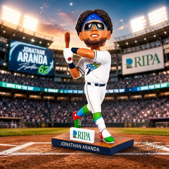 Jonathan Aranda Tampa Bay Rays 2026 Dashboard Bobblehead