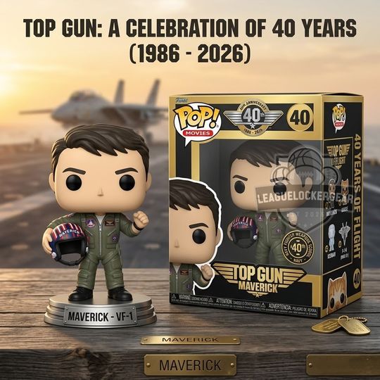 Top Gun Maverick 40th Anniversary Funko Pop Figure