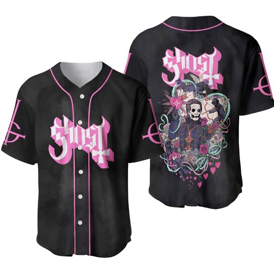 Ghost Band Baseball Jersey 3D Design Full Size Tour 2025