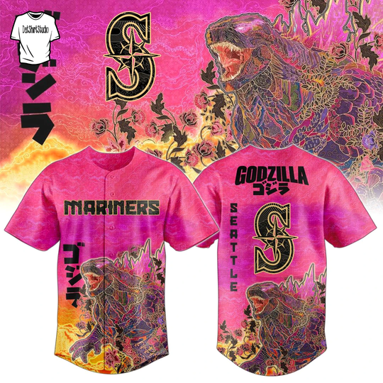 Seattle Mariners King of Monsters Batik Limited Edition Jersey