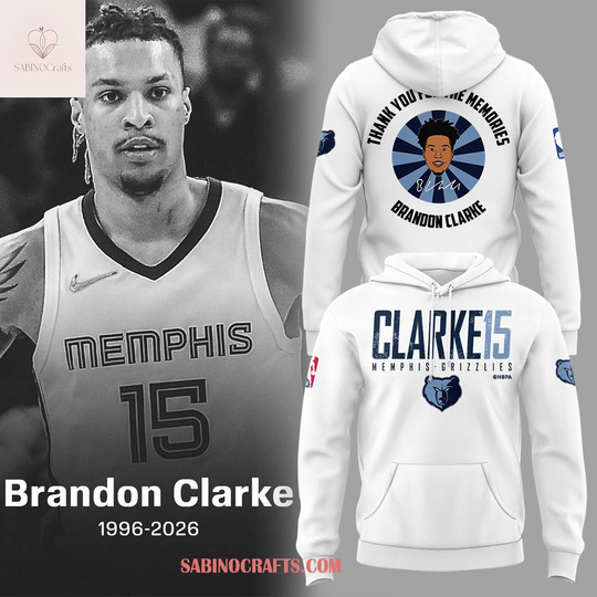 Memphis Grizzlies Brandon Clarke 1996-2026 Thank You Hoodie