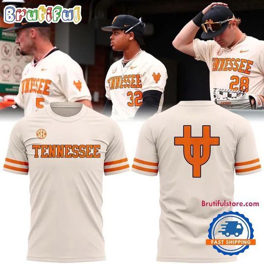 Tennessee Volunteers Baseball Throwback Uniform 2026 Limited Edition T Shirt