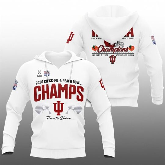 Indiana Football 2026 Peach Bowl Champions Hoodie