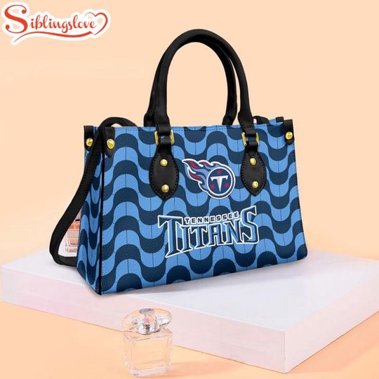 Tennessee Titans Wave Pattern football Team Leather Handbag