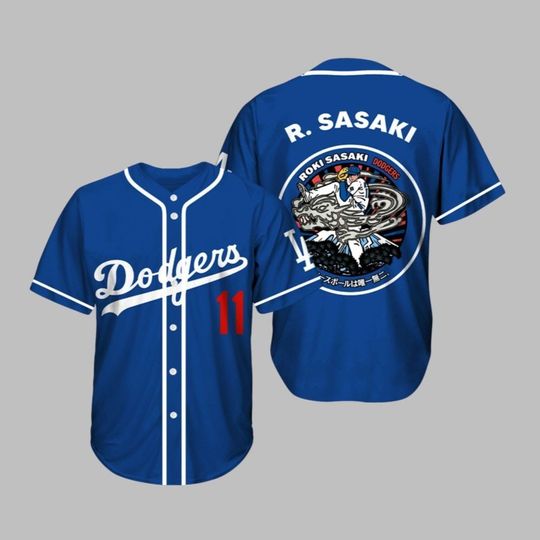 LA Dodgerss Japan Rising Stars Roki Sasaki 2025 Jersey