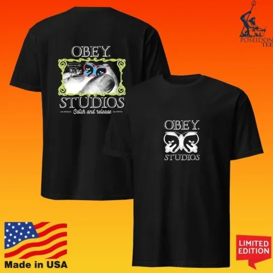 Obey Studios Catch And Release Heavyweight 2026 Unisex T-shirt