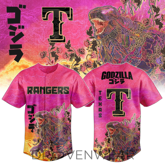 Texas Rangers King of Monsters Batik Fan Jersey