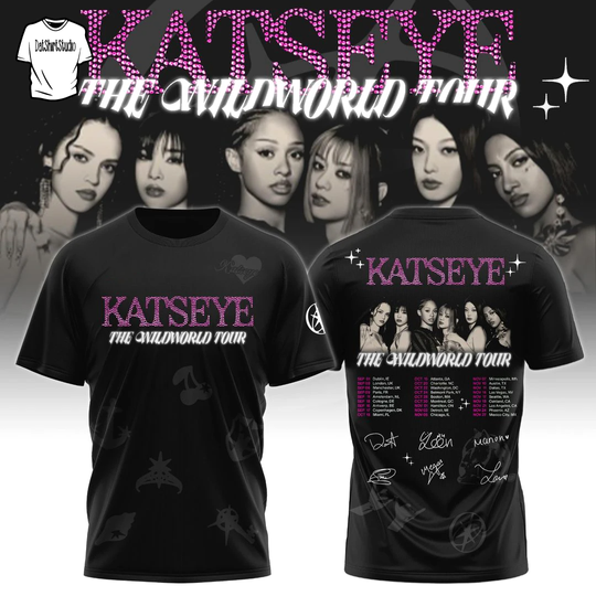 Katseye The Wild World Tour Edition For Fan T-Shirt