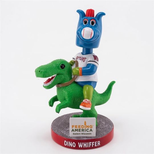 2026 Wisconsin Timber Rattlers Dino Whiffer Dashboard Bobblehead