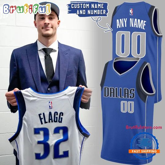 Cooper Flagg Dallas Mavericks 2025 NBA Draft First Round Pick Swingman Basketball Jersey