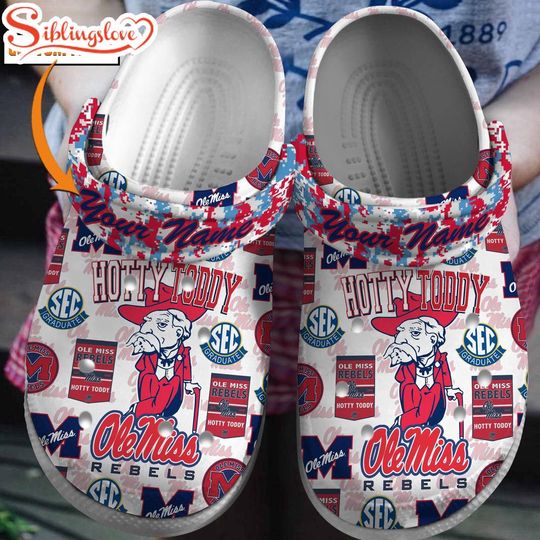 Custom Name Ole Miss Rebels NCAA Sport Shoes