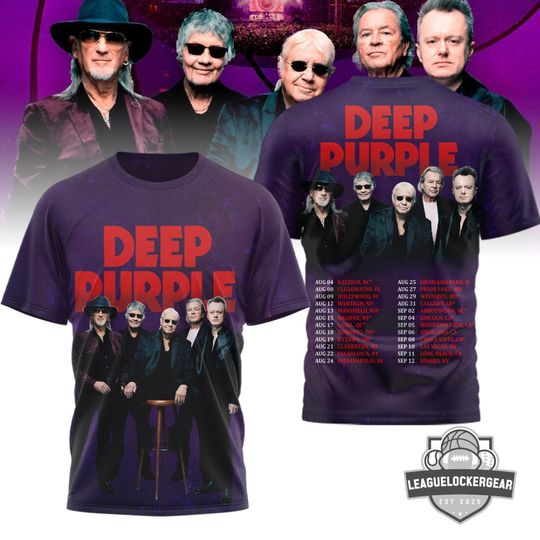 Deep Purple Tour 2026 3D T-Shirt