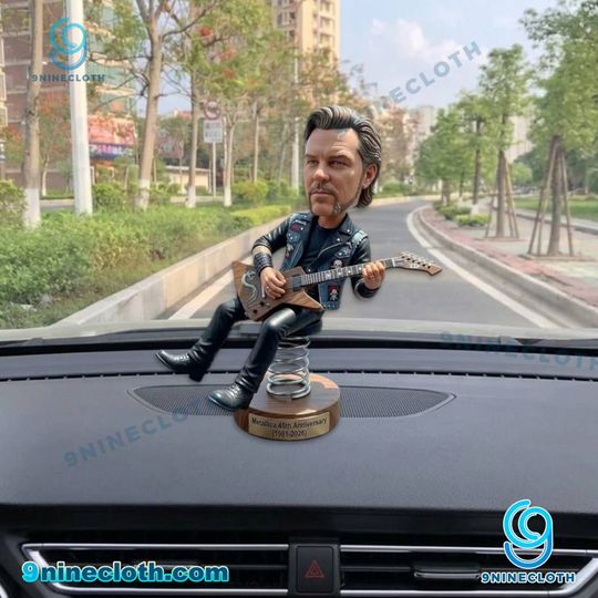 Metallic 45th Anniversary 1981-2026 Dashboard Bobblehead