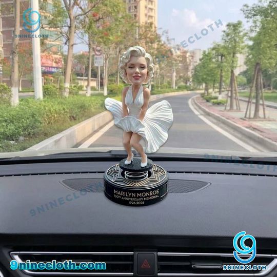 Marilyn Monroe 100th Anniversary Memorial 1926-2026 Dashboard Bobblehead
