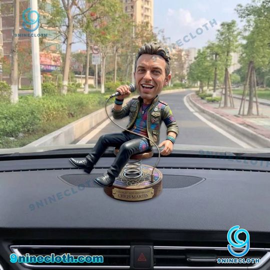 Coldplay 30th Anniversary Chris Martin Dashboard Bobblehead