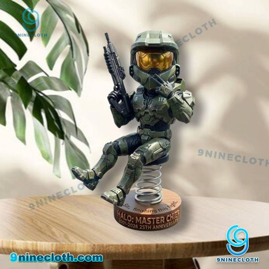 HALO Master Chief And Cortana 25th Anniversary Dashboard Bobblehead