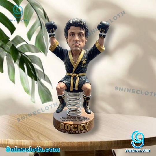 Rocky 1976-2026 50th Anniversary Dashboard Bobblehead