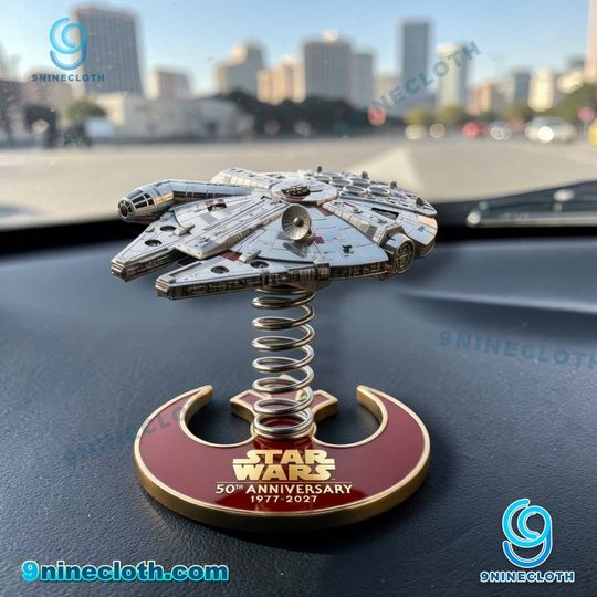 Star Wars 50th Anniversary 1977-2027 Millennium Falcon Dashboard Bobblehead