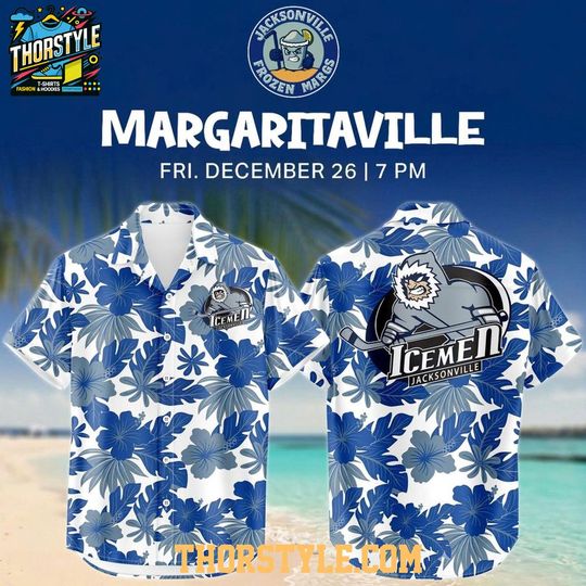 Jacksonville IceMen x Margaritaville Hawaiian Shirt 2026