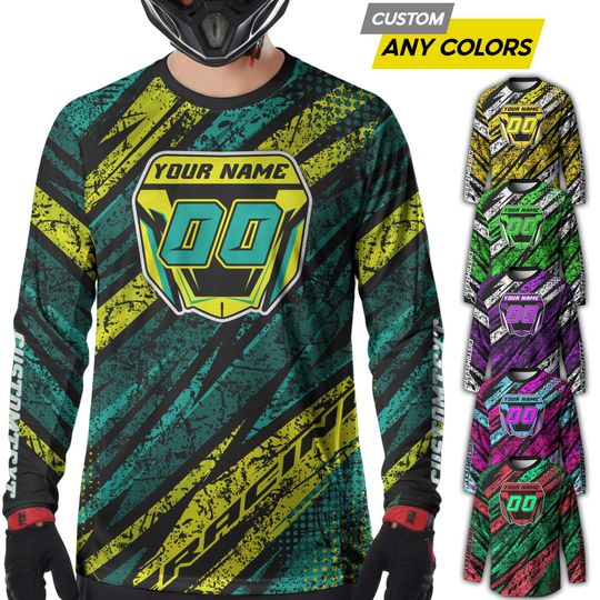 Personalized Moto  team shirt Dirt Bike Jersey Youth & Adult, Custom Name Number Motocross Jersey Team Rider Gift, Moto Team Shirt