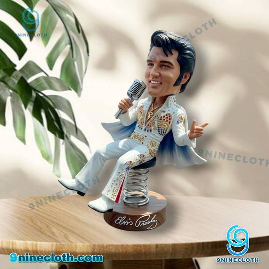 Elvis Presley 90th Anniversary Dashboard Bobblehead