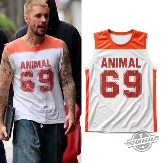 Justin Bieber Animal 69 Basketball Jersey Shirt