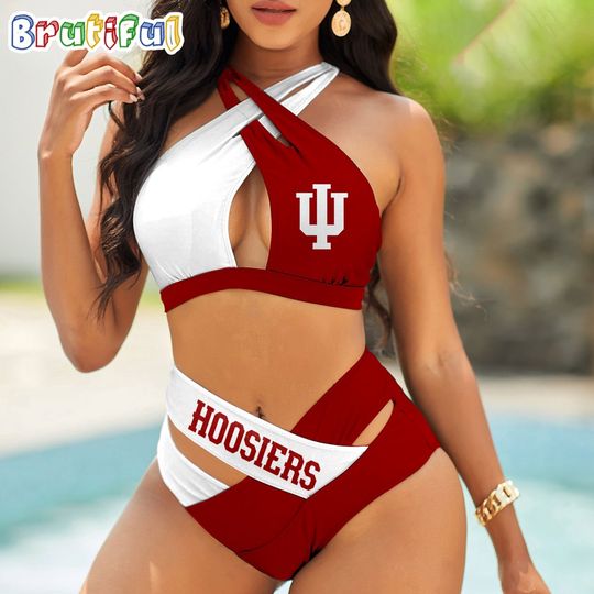 Indiana Hoosiers Women Bikini Set Sporty Bikini Sets