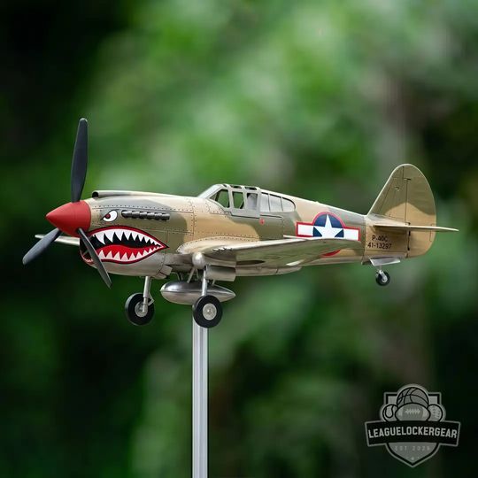Warhawk Flying Tigers Shark Mouth Metal Garden Wind Spinner