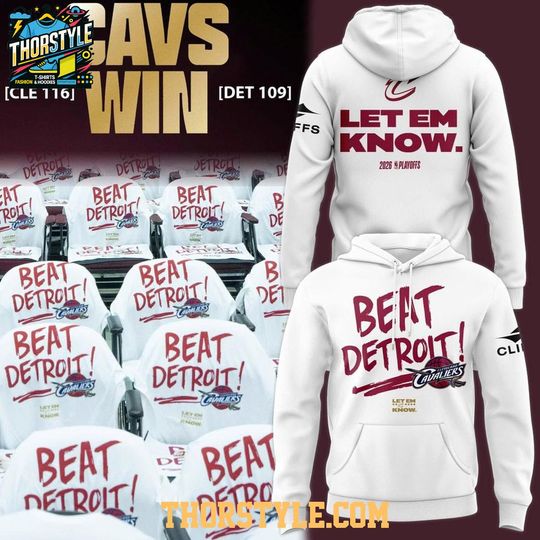Cleveland Cavaliers 2026 Playoffs Beat Detroit Game Night Hoodie