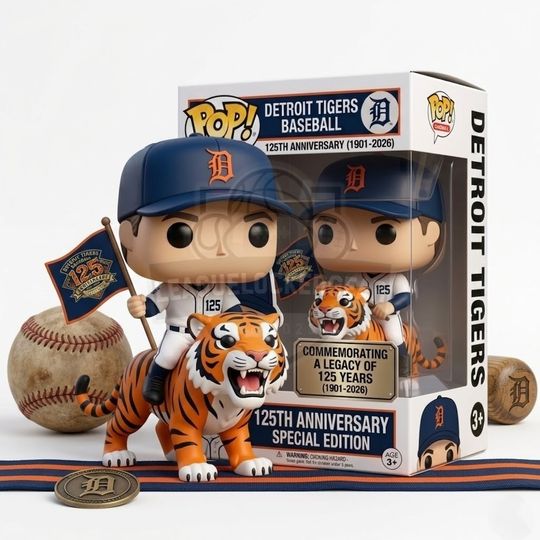 Detroit Tigers 125th Anniversary Collectible Figure