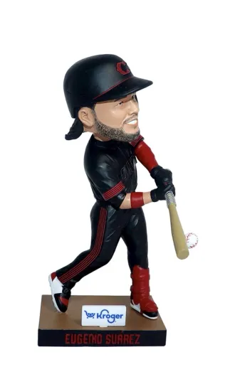 2026 Cincinnati Reds Eugenio Suarez City Connect 1.0 Bobblehead - Vehicle Dashboard Charm
