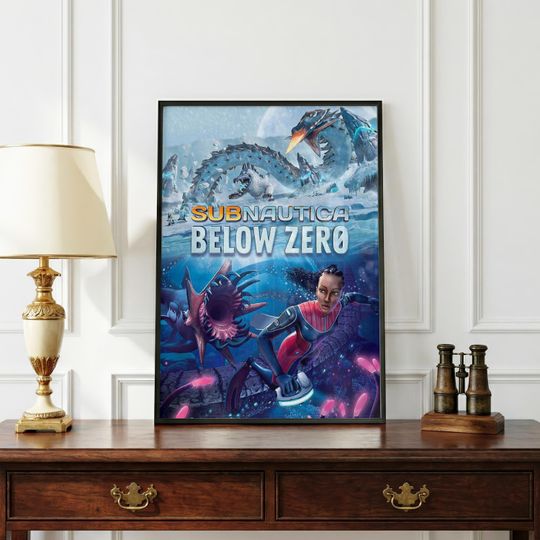 Subnautica Poster | Ocean Gaming Wall Art | Underwater Exploration Print | Deep Sea Game Poster | Gamer Room Art