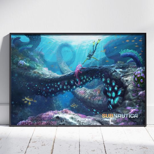 Subnautica Poster | Ryley Robinson Wall Art | Premium Matte Paper Print | Gift Game Poster