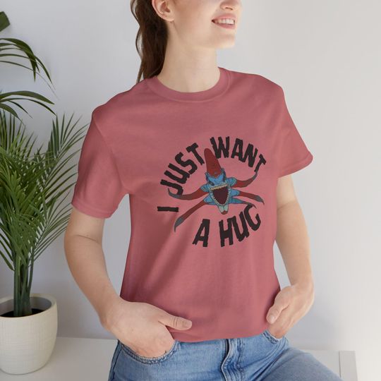 Leviathan Hug Graphic Tee | Subnautica Reference Illustration, Whimsical Shirt