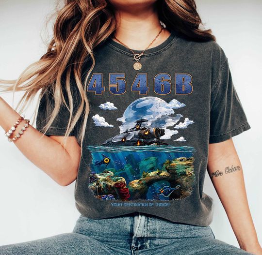 Subnautica Planet 4546B T-Shirt, Subnautica Game Shirt - Indie Gamer shirt, Indie Videogame Shirt, Ocean Survival Sci-Fi Gamer Gifts Apparel