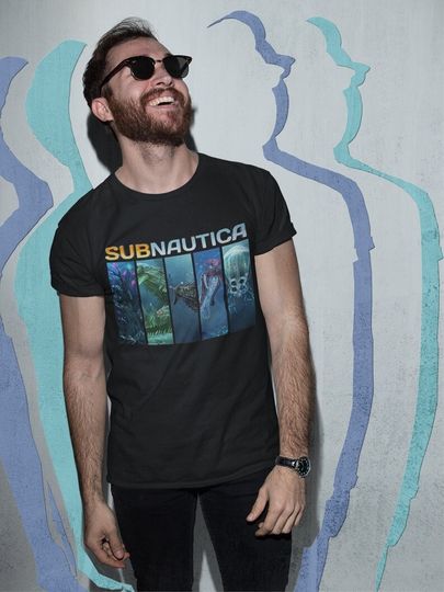 Unisex Subnautica Gaming T-Shirt, Indie Videogame Shirt