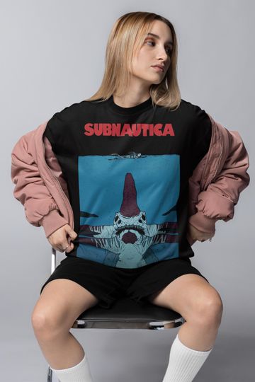 Subnautica Gaming T-Shirt, Indie Ocean Exploration Video Game Shirt, Underwater Survival Graphic, Sci-Fi Adventure Gamer Gift Unisex Shirt