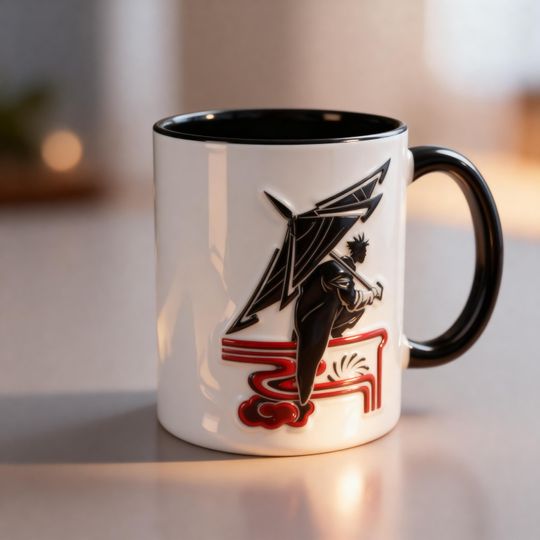Gachiakuta Anime 3D Embossed Coffee Mug, Dark Manga Anime Mug, Gachiakuta Cup, Otaku Gift