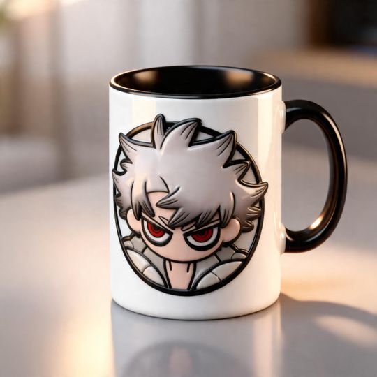 Gachiakuta Anime 3D Embossed Mug, Gachiakuta Manga Coffee Cup, Dark Anime Mug, Otaku Gift