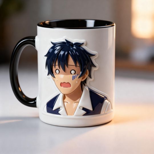 Farming Life in Another World Mug 3D Embossed Anime Coffee Mug, Isekai Anime Cup