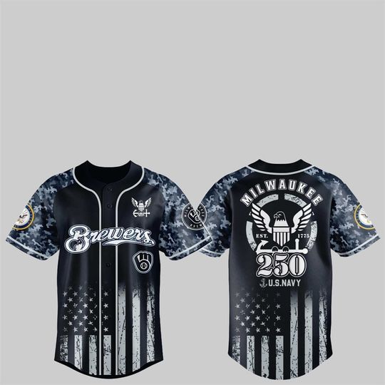 Brewerss 250th US NAVY Jersey 2025