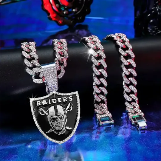Las Vegas Raiders Pendant Necklace Fashion Jewelry