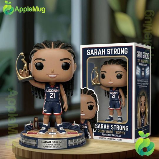Sarah Strong 2026 Wade Trophy Player Of The Year Uconn Huskies Collector Figure