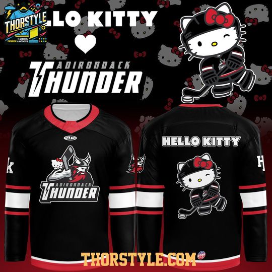 Adirondack Thunder x Hello Kitty Men's Hockey Jersey 2026