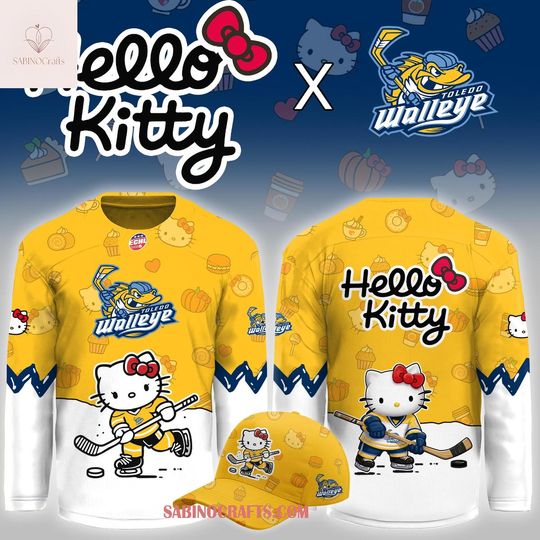 Toledo Walleye Hello Kitty Night x Game Themed 2026 Hockey Jersey
