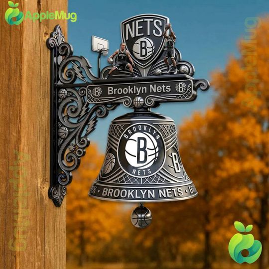 Brooklyn Nets NBA Basketball Decorative Wall Bell