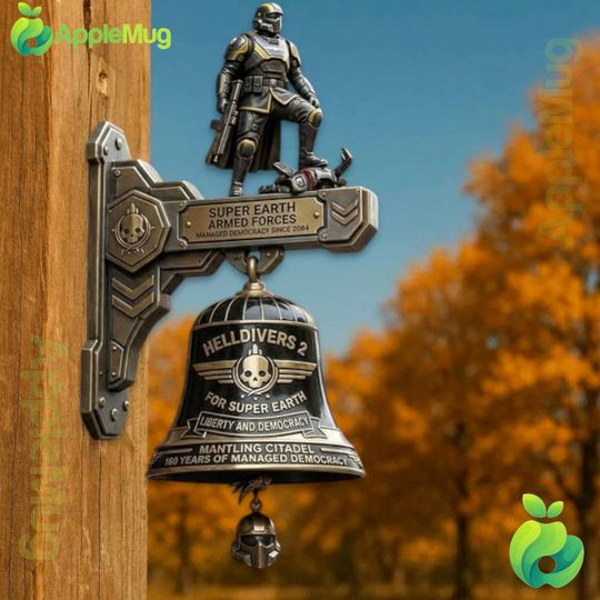 Helldivers 2 Super Earth Armed Forces Wall Bell
