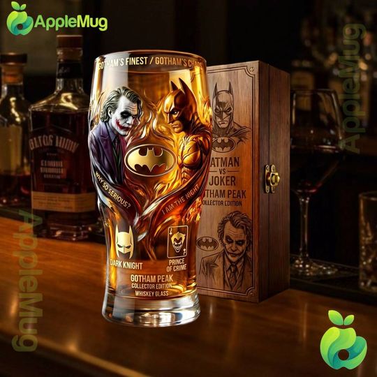 Batman vs Joker Gotham Peak Pint Glass