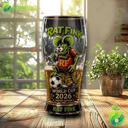 Rat Fink RF Soccer Edition World Cup 2026 Beer Glass